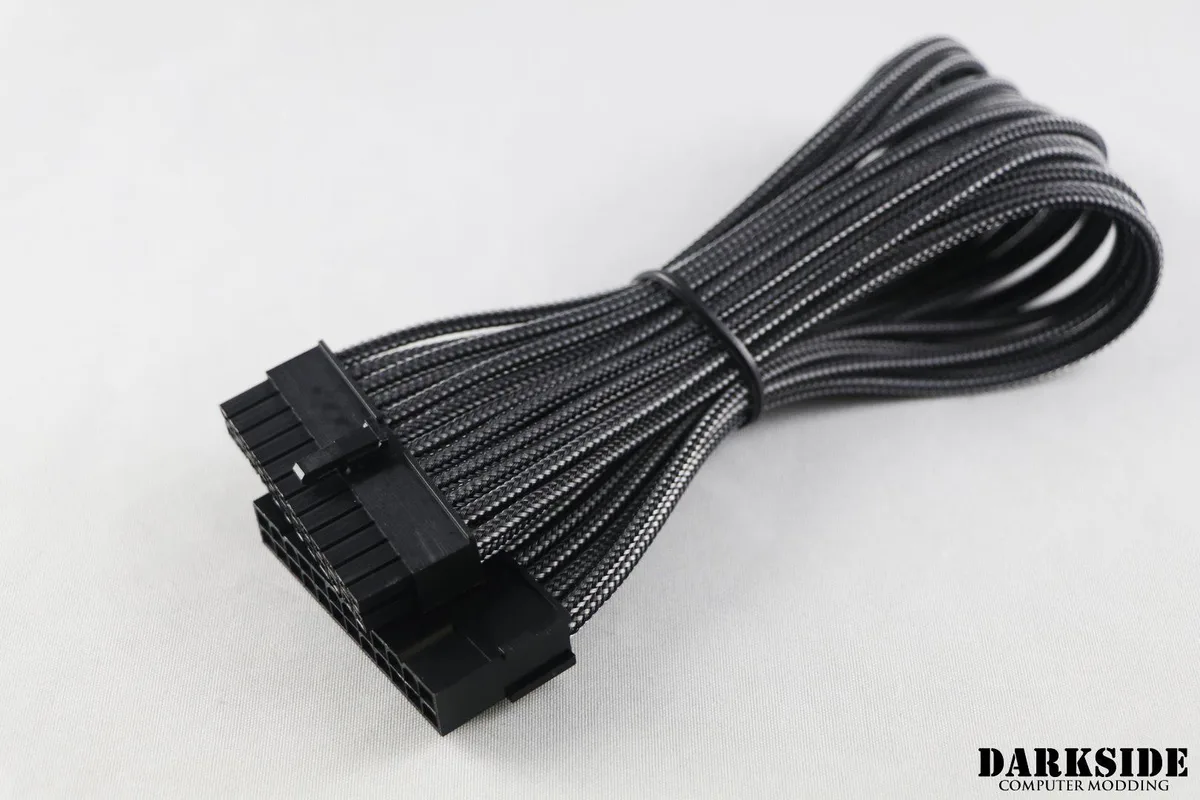 Darkside Darkside 24-Pin ATX HSL 30cm Single Braid Graphite Metallic DS-0930 — product photo