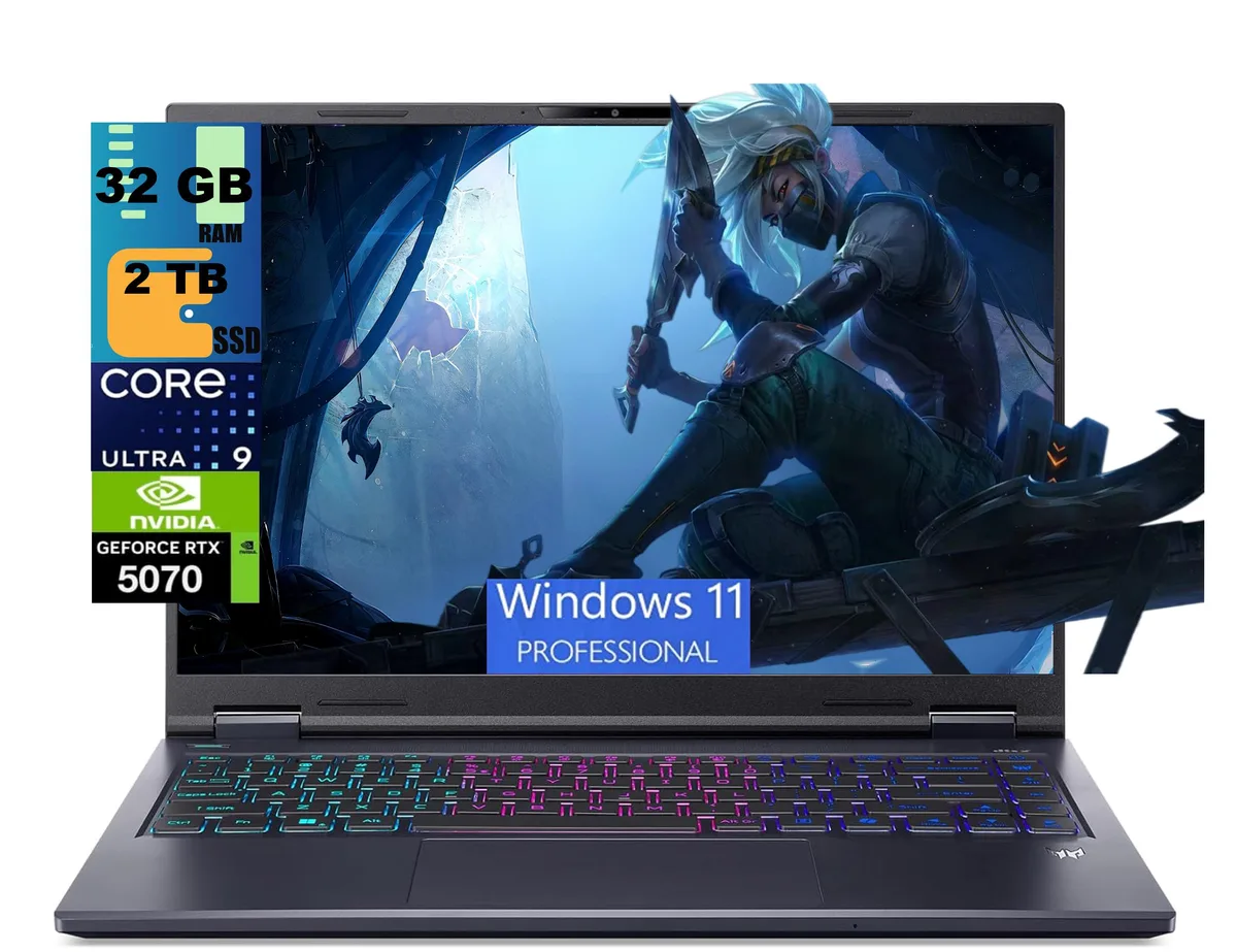 Acer America Acer America Predator Helios Neo 14 AI Gaming Laptop 14.5 165Hz Ultra 9 285H RTX 5070 32GB 256GB Windows 11 — product photo