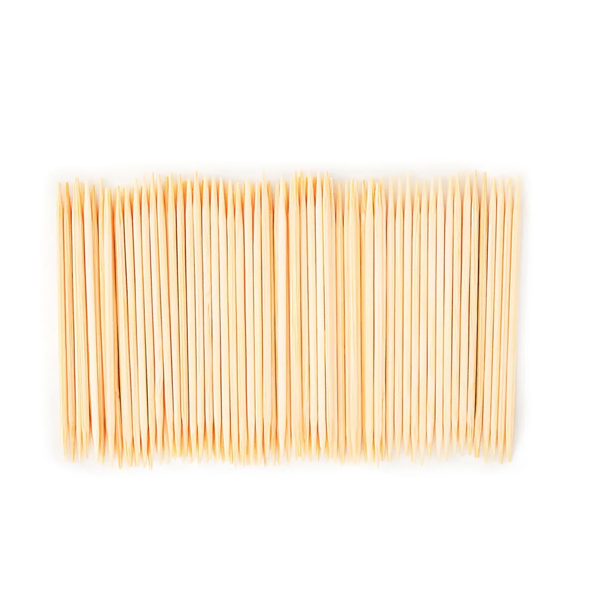 White bamboo double-pointed toothpicks, 2.5 inch, 600 count