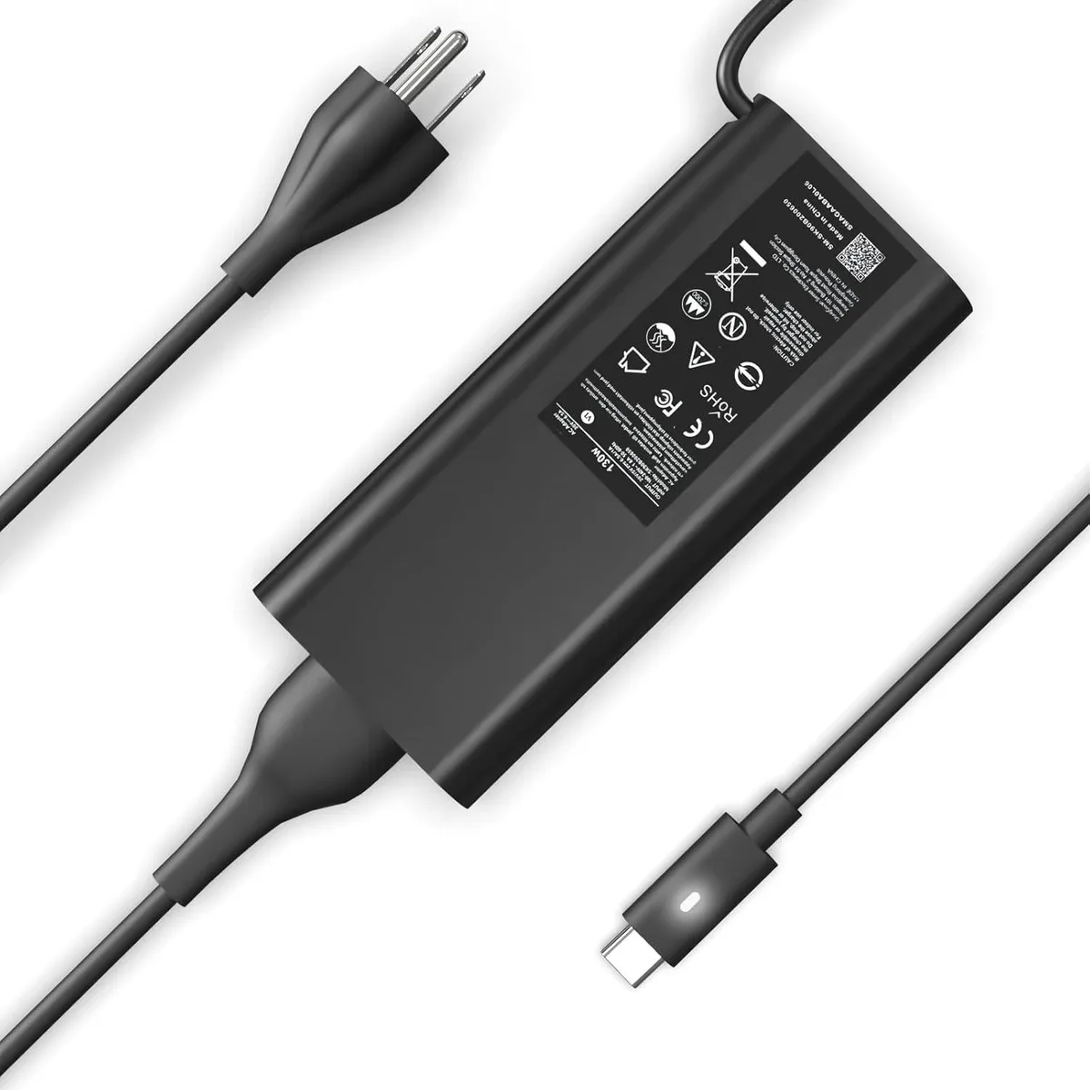 TOPRANK TOPRANK 130W USB-C Laptop Charger for Dell XPS 15 17 Precision Latitude — product photo