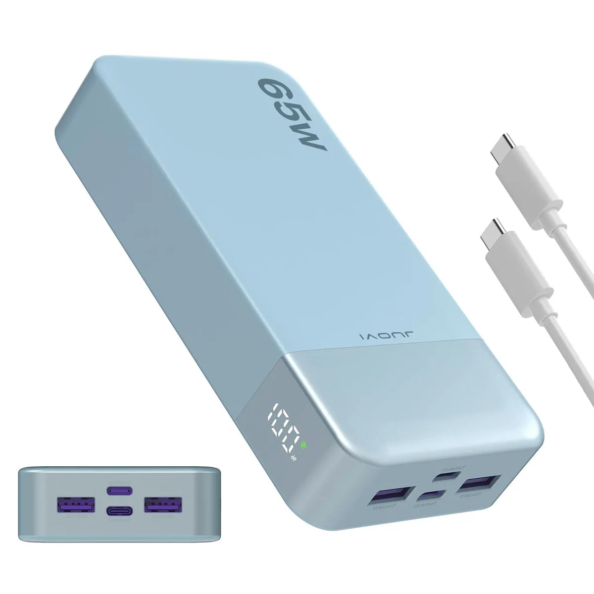 JUOVI J2931 65W 20000mAh power bank — product photo