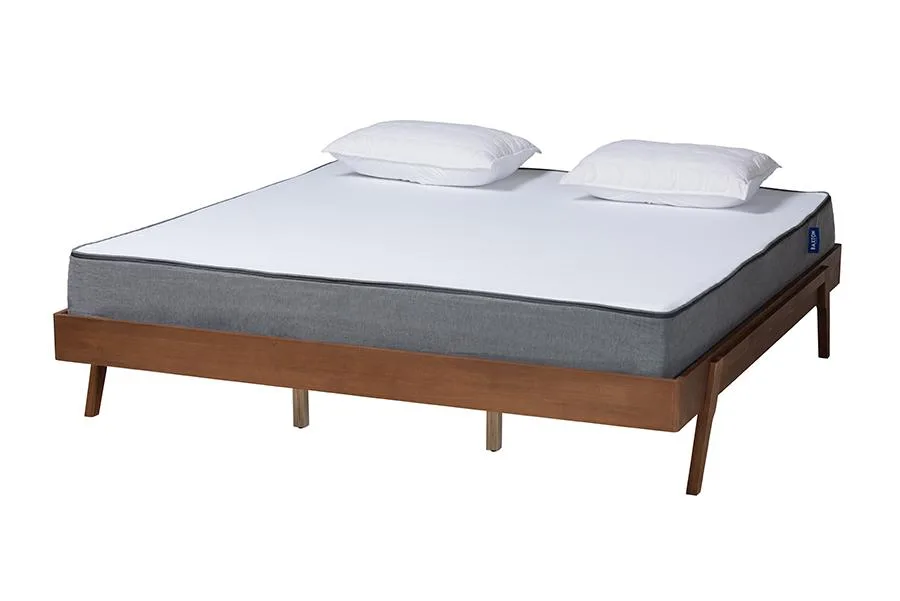 Baxton Studio Baxton Studio Sarita Mid-Century King Bed Ash 84.7 Pound — product photo