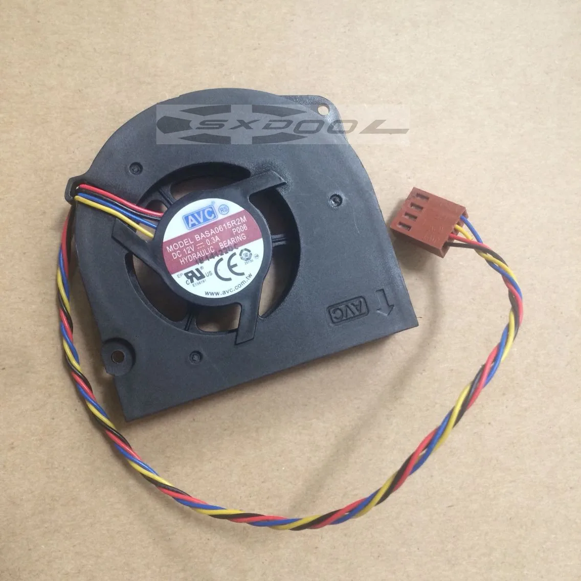 SXDOOL SXDOOL AVC BASA0615R2M 12V .3A 4-pin 60x63x14mm case fan — product photo