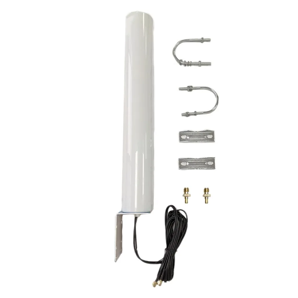 Maswell Communication Tech. Maswell Communication Tech. 5G/4G MIMO Screw Mount Antenna 700-6000MHz SMA Male White — product photo