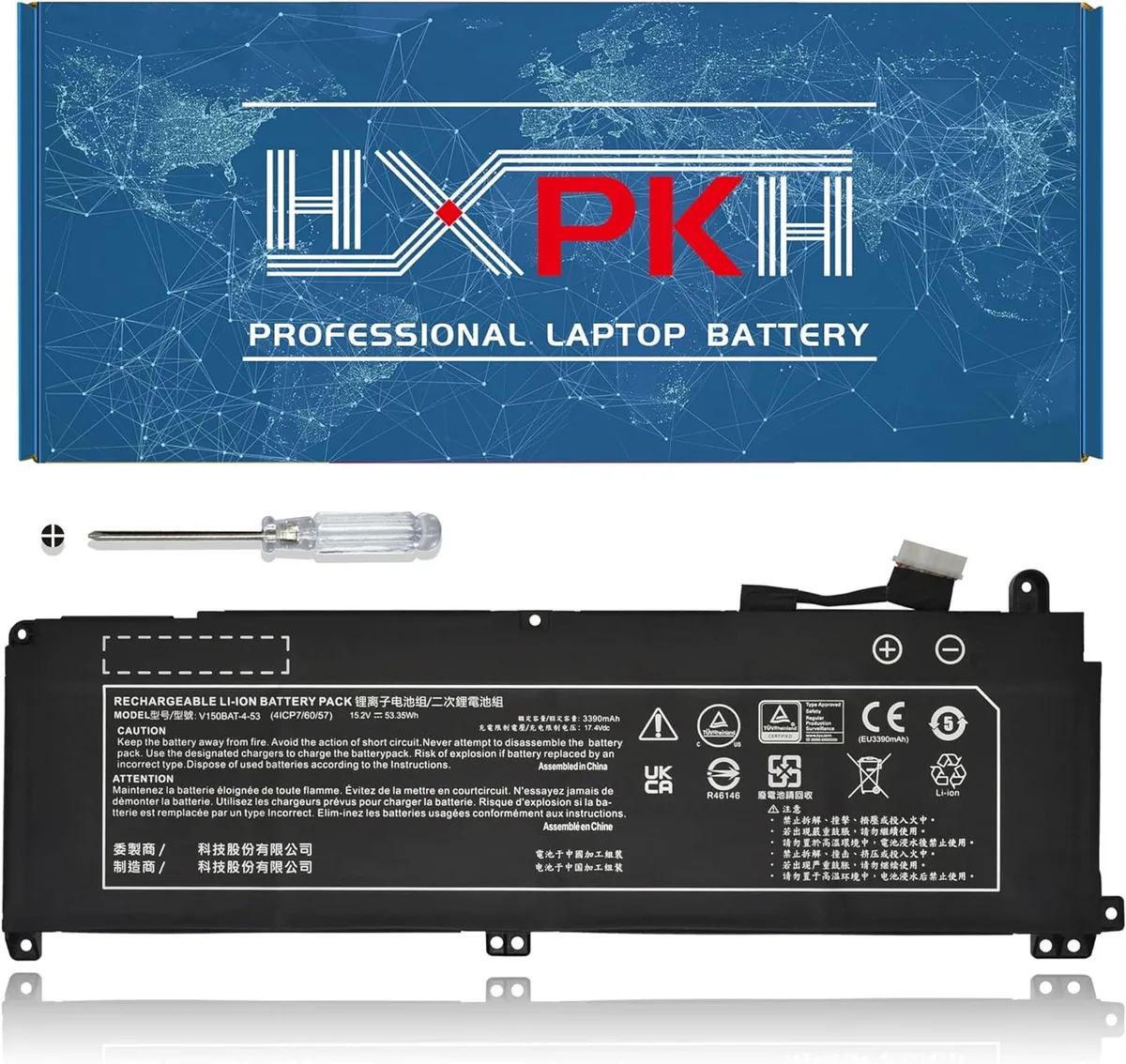 NShi NShi V150BAT-4-53 laptop battery 15.2V 53.35Wh — product photo