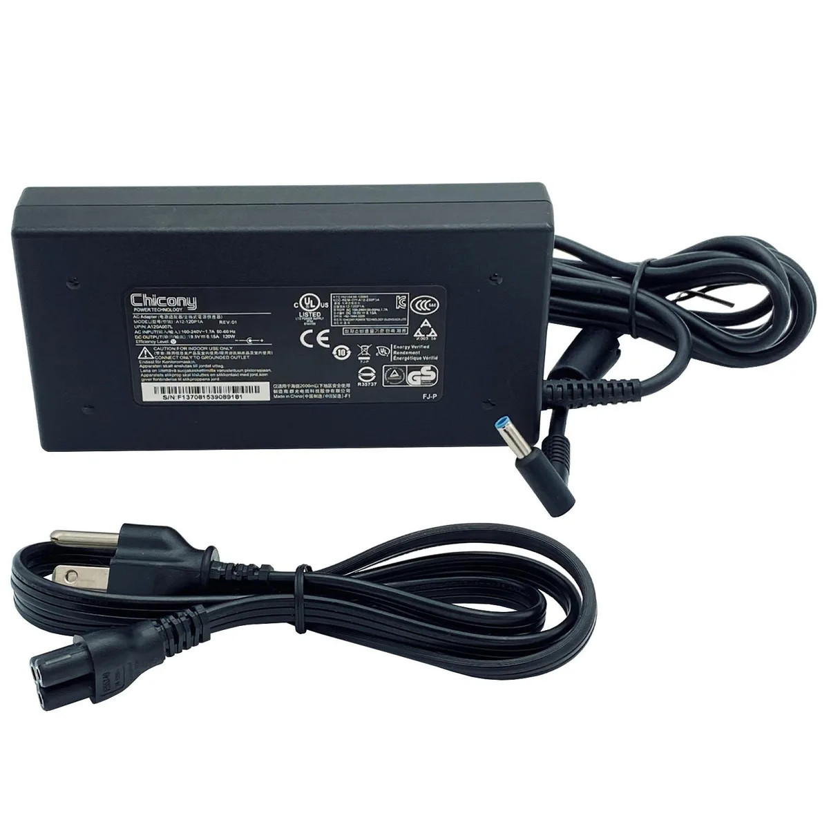 Chicony Chicony A12-120P1A 19.5V 6.15A 120W 4.5mm power adapter — product photo