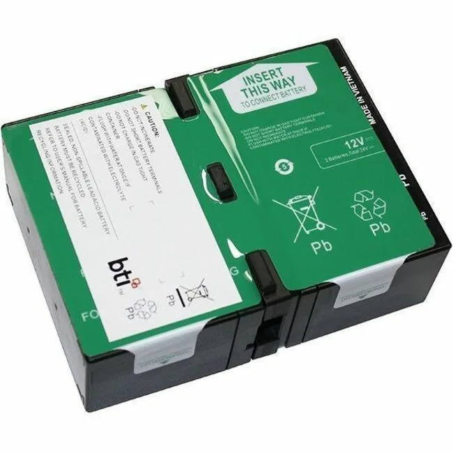 Battery Technology Inc. Battery Technology Inc. APCRBC124-TAA 12V 2-Cell Lead Acid UPS Replacement Battery — product photo