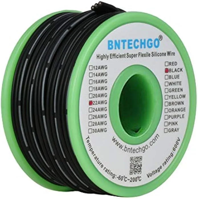 TAURKENAM TAURKENAM 22 AWG 3 Pin Silicone Ribbon Cable 25 ft — product photo