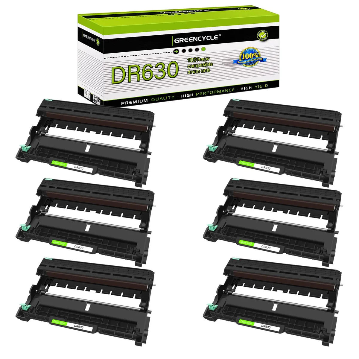 GREENCYCLE GREENCYCLE DR630 Drum Unit 6 Pack Black 12000 Pages — product photo