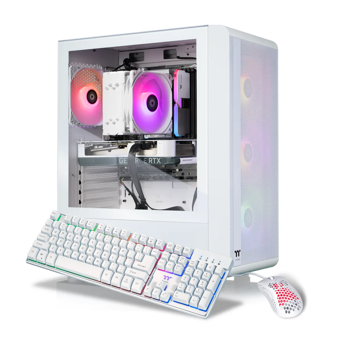 Thermaltake Thermaltake S2QT-B65K-560-LCS gaming PC Ryzen 5 7600X 16GB DDR5 1TB NVMe RTX 5060 — product photo