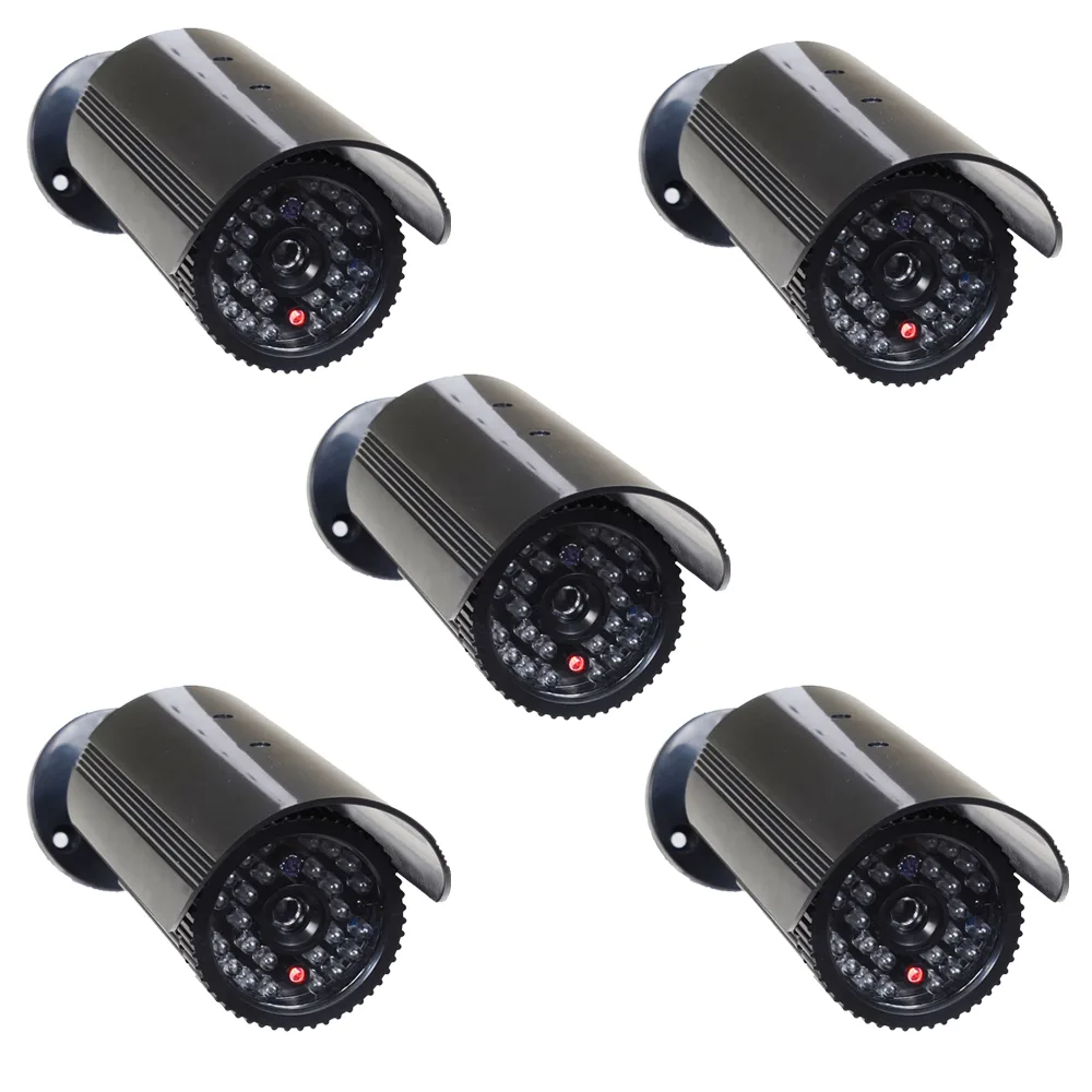VideoSecu VideoSecu DMYIR5-N1 5 x Dummy Bullet CCTV Cameras Black — product photo