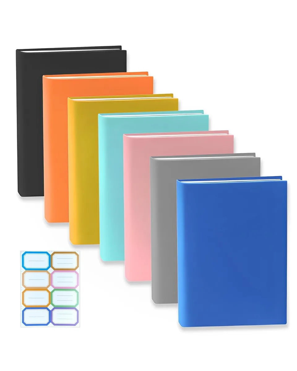  MQJJSM BCT01 Fabric Book Cover 7 Pack Multicolor — product photo