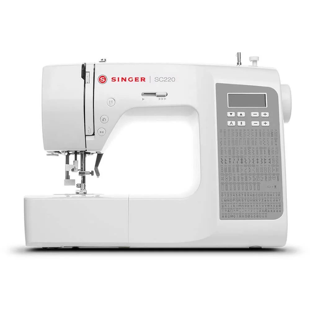 Singer Singer SC220 sewing machine with 200 stitch applications and 9 automatic buttonholes — product photo