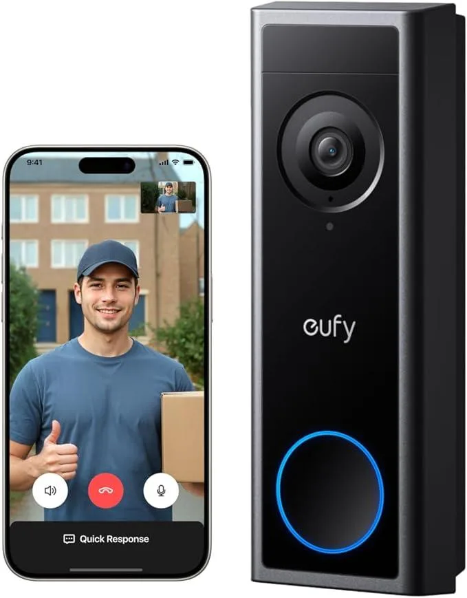 eufy eufy Security Video Doorbell C30 2K FHD 16:9 Battery Powered HomeBase S380 Compatible — product photo