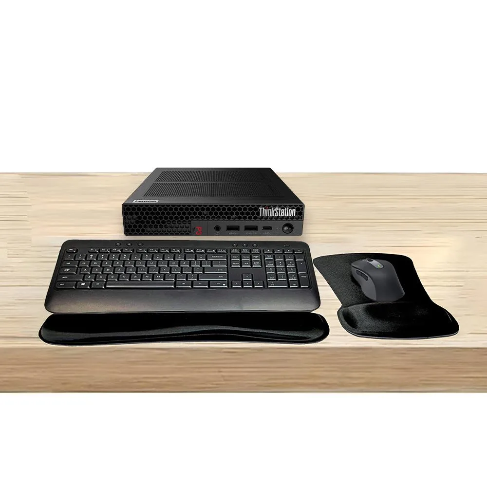 Lenovo Lenovo ThinkStation P3 Tiny i7-14700 32GB 512GB T400 4GB DDR6 MK650 bundle desktop PC — product photo