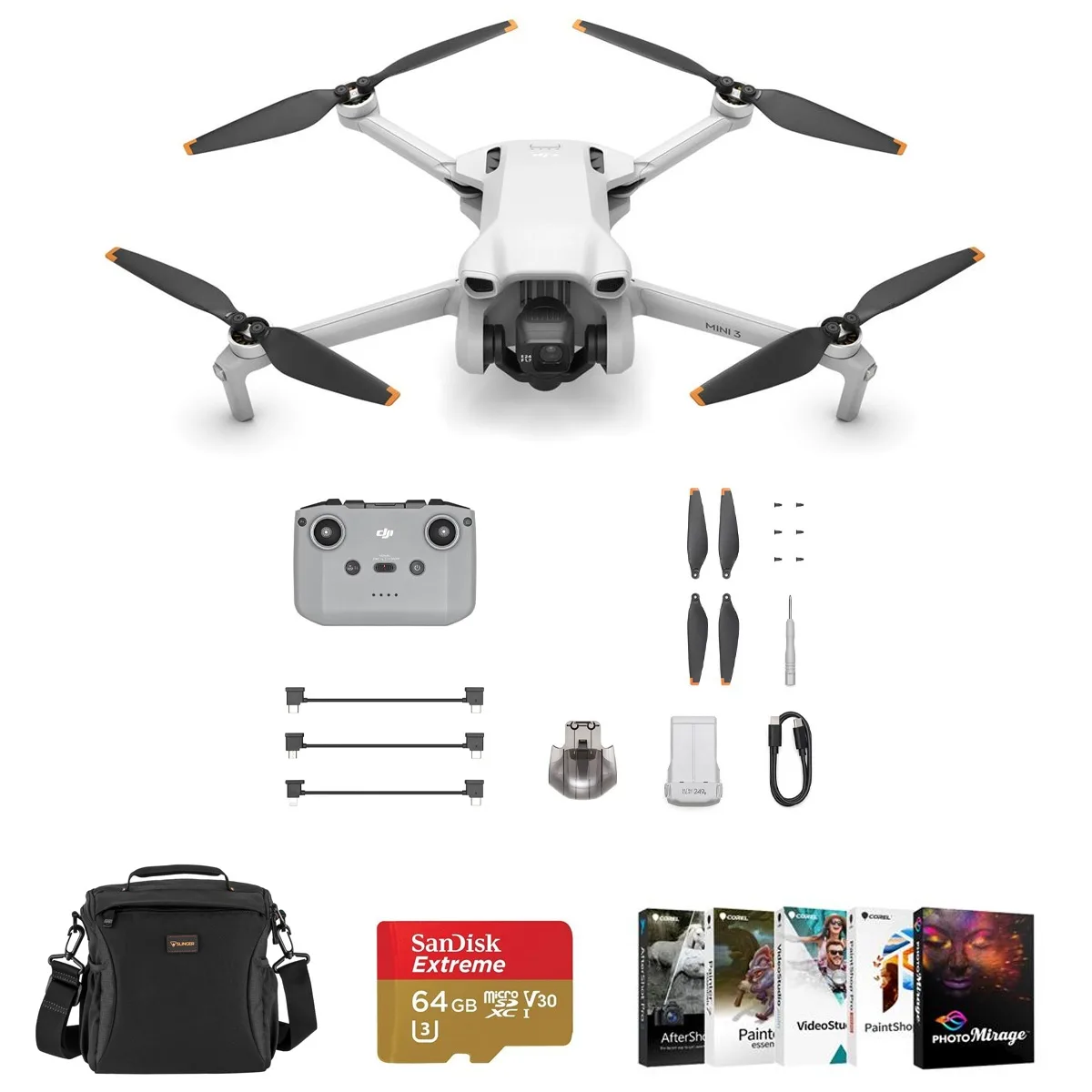 DJI DJI Mini 3 Drone with RC-N1 Remote Controller Bundle — product photo