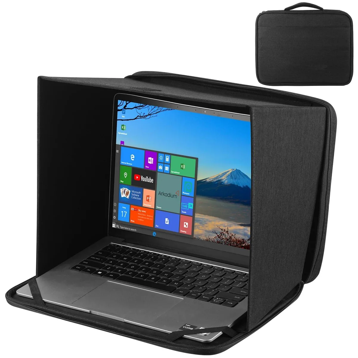 Alphacool Alphacool 2 in 1 Accessory Sun Shade Privacy Shield Sleeve 12-14 inch Black — product photo