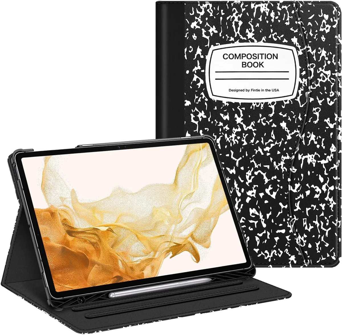 Kootion Kootion SM-X800/X806/X808 laptop case 12.4 inch multi-angle viewing auto wake sleep composition book — product photo