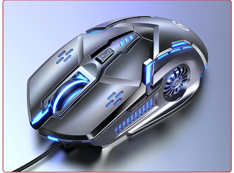WEIHE WEIHE Gaming Mouse Gray 3200 DPI 6 Keys Wired 110 g — product photo