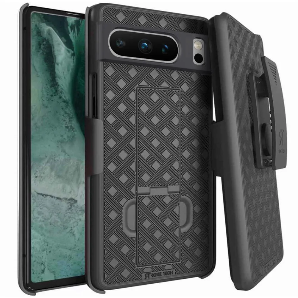 Rome Tech Rome Tech Google Pixel 8 Pro Belt Clip Holster Case Black — product photo