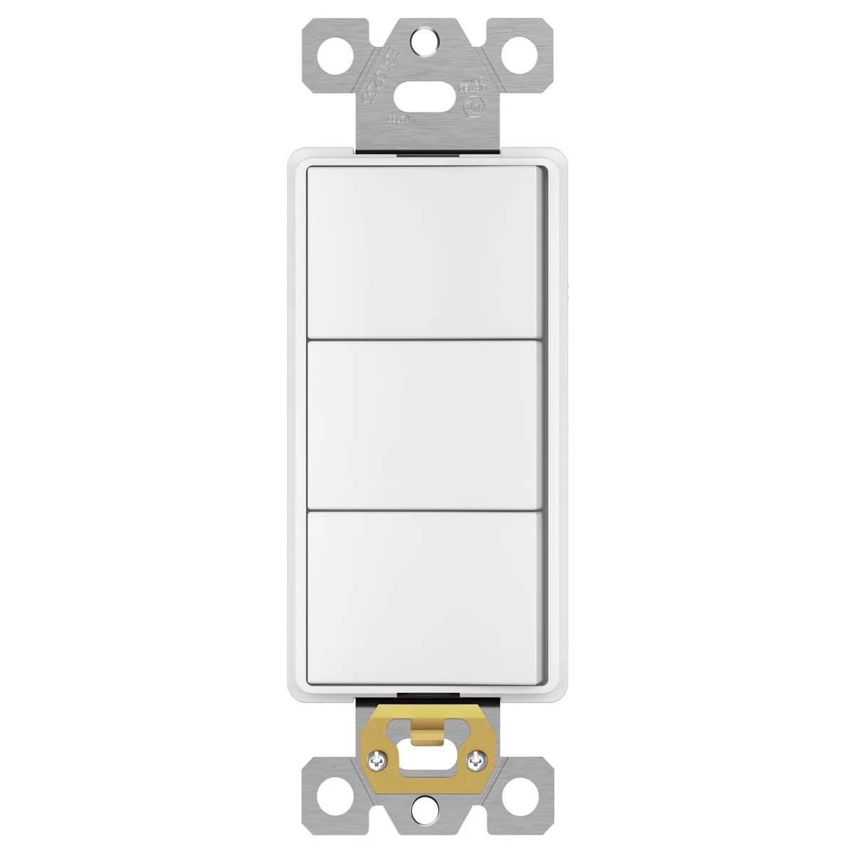  ENERLITES 62755-W Triple Paddle Rocker Switch 15A 120-277V White — product photo