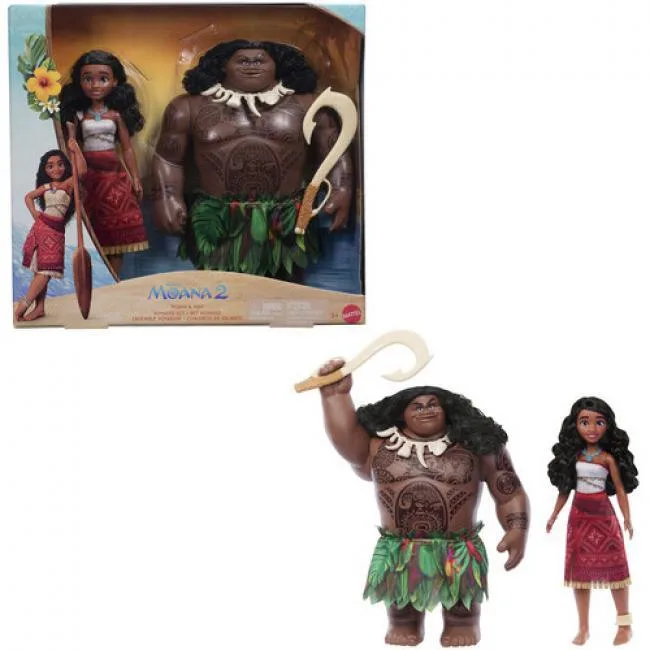 Mattel Mattel JDD42 Disney Moana 2 Moana &amp; Maui Voyager Fashion Doll Set 42 — product photo