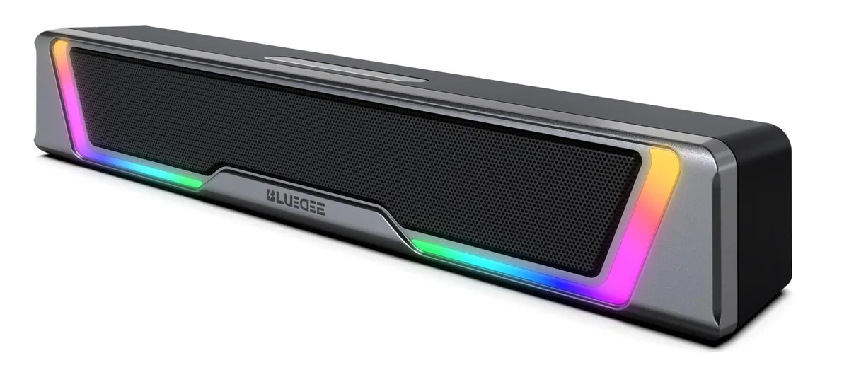  Bluedee SK030 2.0 Soundbar 5W AUX 15.0in RGB Touch Control — product photo