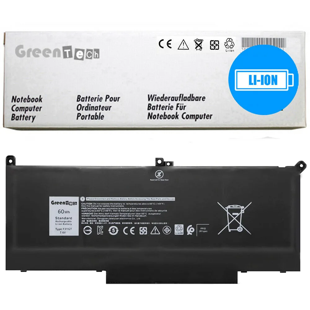 NShi NShi F3YGT 4-cell 7.6V 7895mAh laptop battery for Dell Latitude 7280 7290 7380 7390 7480 7490 — product photo