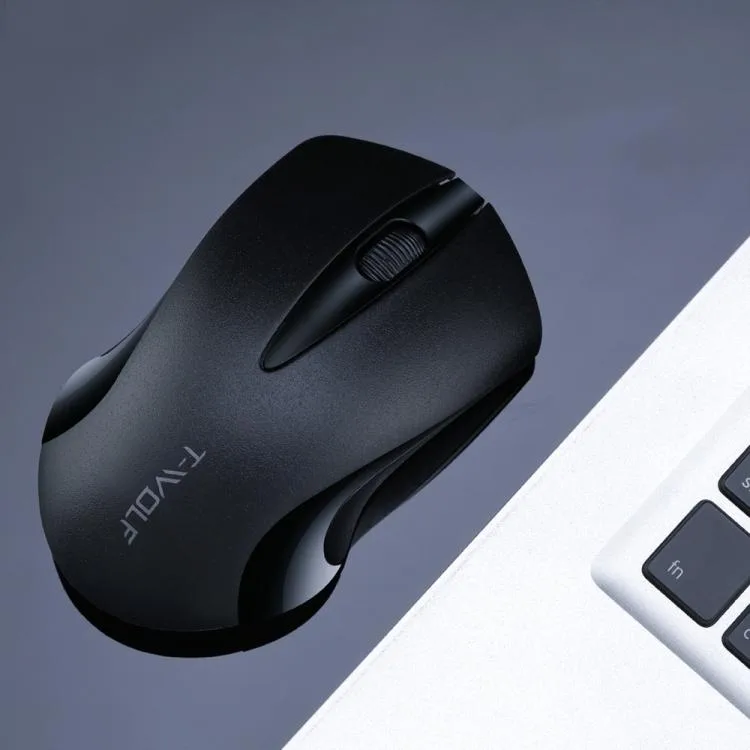 allentian allentian T-WOLF Q2 1200 DPI 2.4 GHz Wireless Mouse Black — product photo