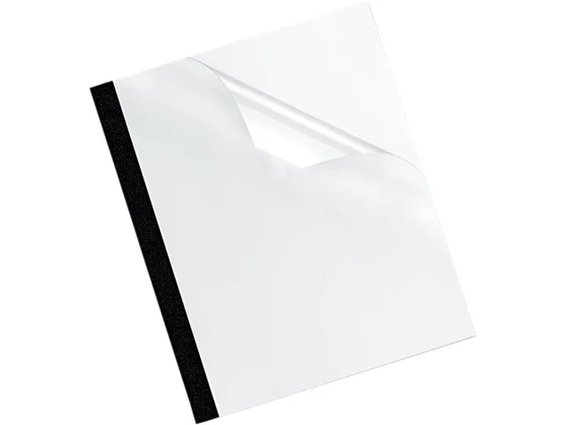 FELLOWES FELLOWES 5222701 Thermal Binding Covers 10 Pack 16-30 Sheets Clear Black — product photo