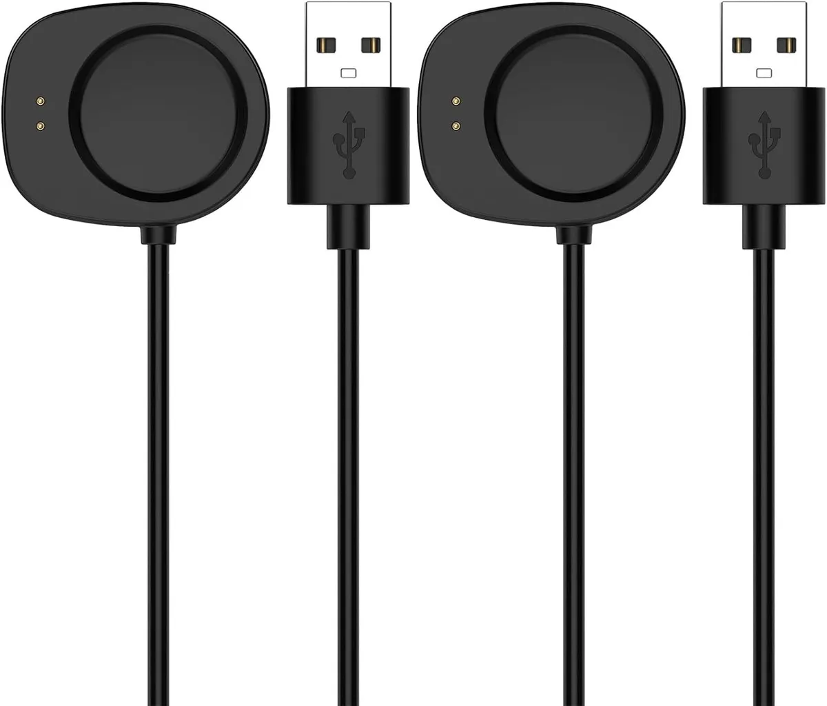 BONAEVER BONAEVER Replacement Charger Amazfit Balance/T-Rex 3 3.3ft Black 2-Pack — product photo