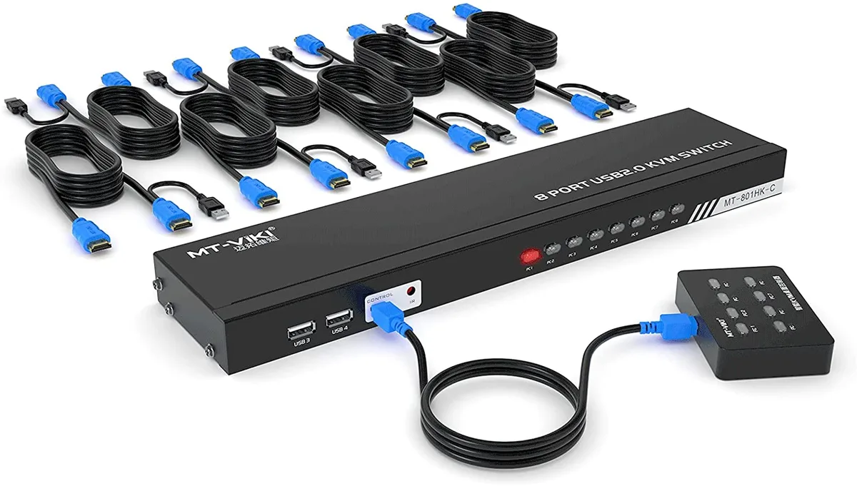 Hitoor Hitoor MT-801HK-C 8-Port HDMI KVM Switch 4K 30Hz — product photo