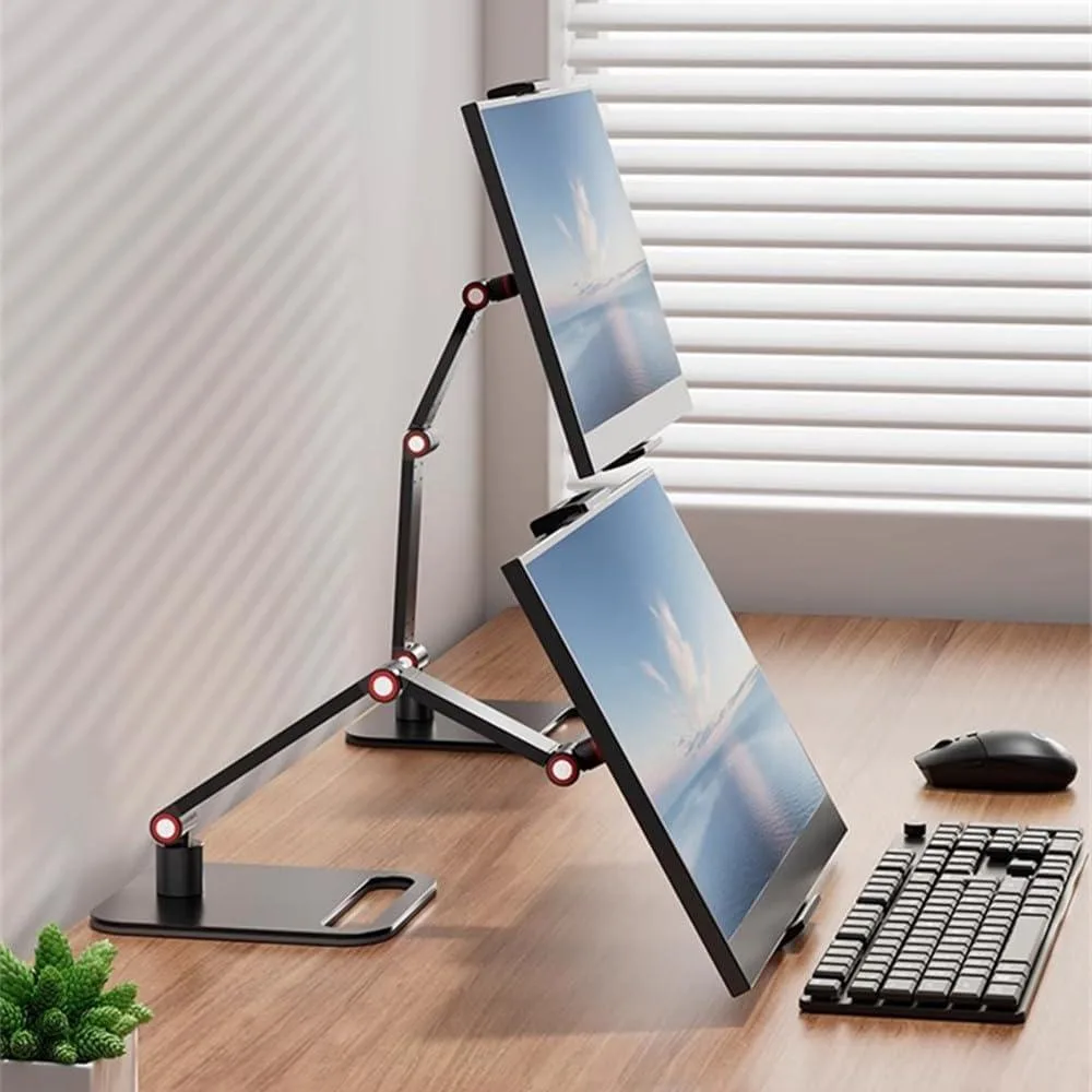 PISKEKAT PISKEKAT Portable Monitor Stand 12-17.3 Inch 10.2 Inch Clamp 360 Rotation — product photo