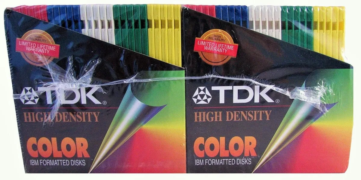 ARENTI ARENTI 2 in 1 accessory 50 high density 3.5" 1.44 MB color disks — product photo