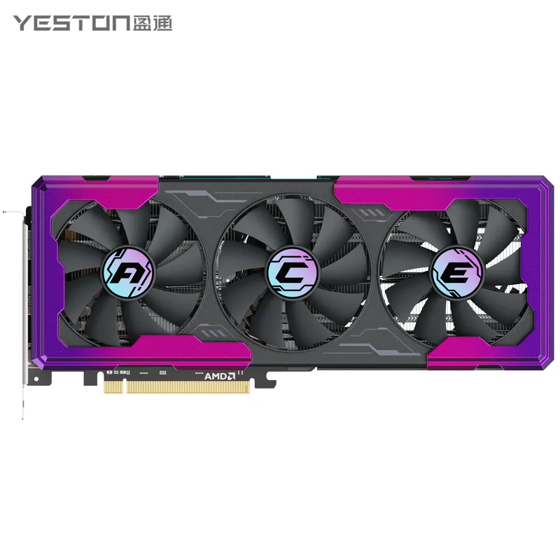 YESTON YESTON YT RX-96XT-16D6-AOA-11PCI Radeon RX 9060 XT graphics card — product photo