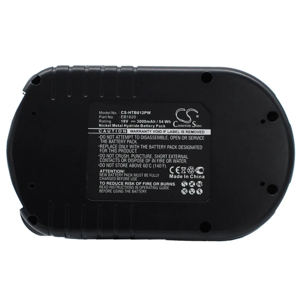 Cameron &amp; Co Cameron &amp; Co DS-CS-HTB812PW battery 18.0V 3000mAh Ni-MH — product photo