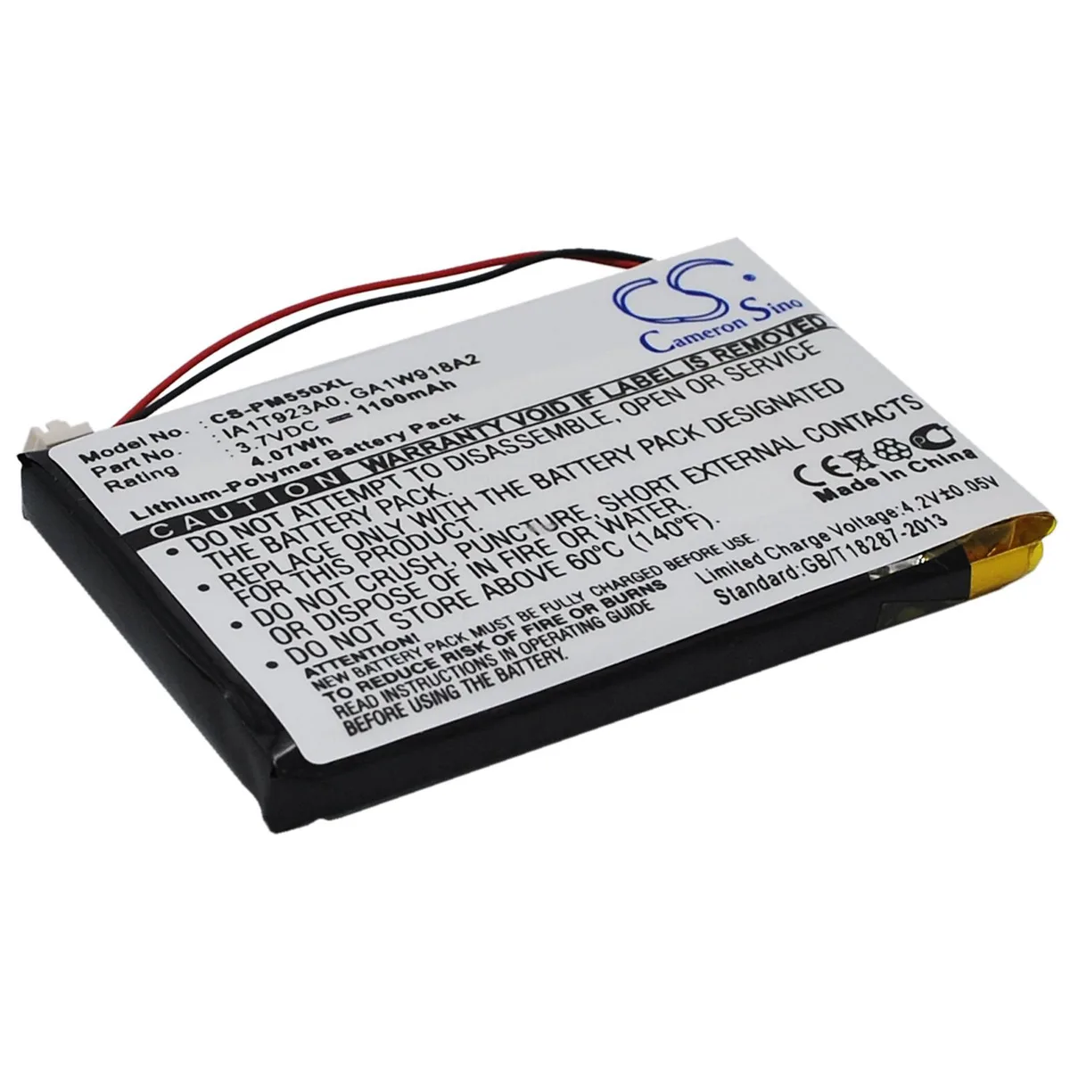 Cameron & Co Cameron & Co DS-CS-PM550XL Li-Polymer 3.7V 1100mAh handheld pcs accessory — product photo
