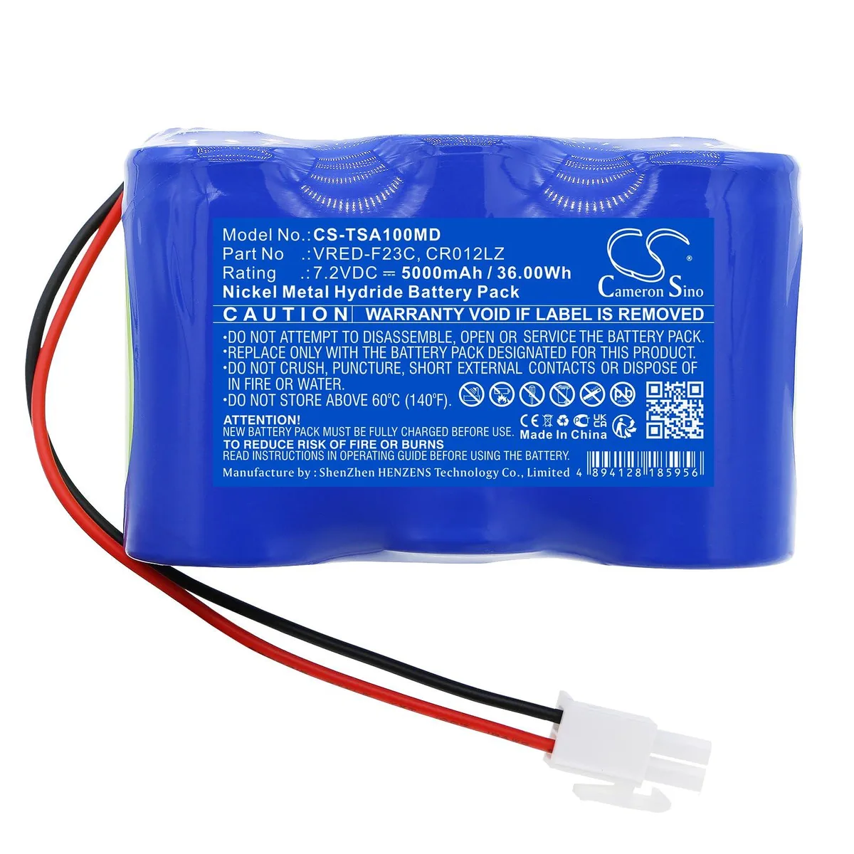  Cameron Sino Battery for Thermo Scientific TVA1000 5000mAh 36.00Wh — product photo