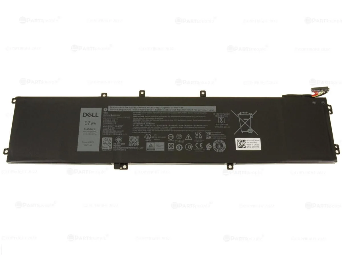 DELL DELL 6-Cell 97Wh Laptop Battery XYCW0 — product photo