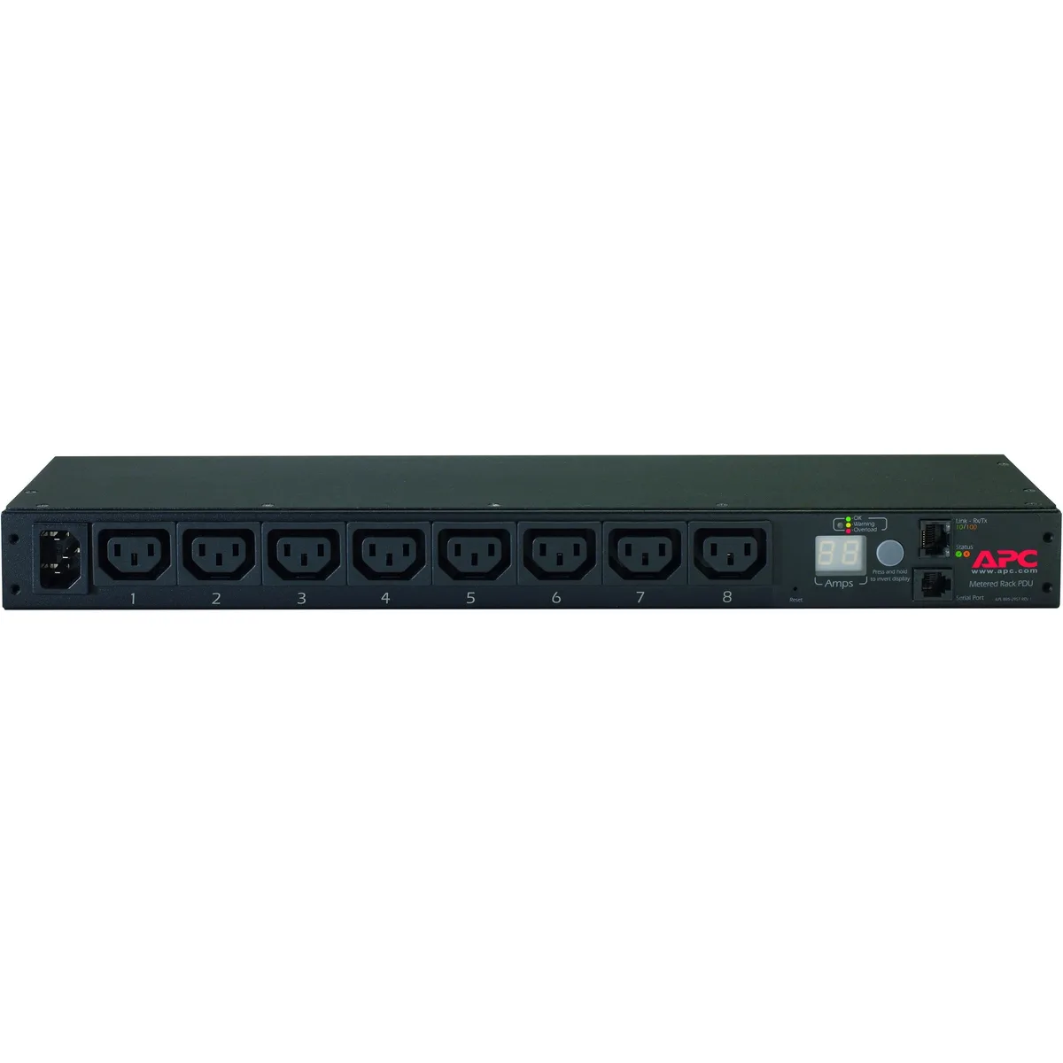 APC APC AP7820B Metered PDU 1U 12A/208V 10A/230V 8×C13 — product photo