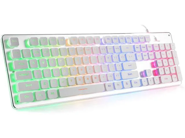 Strong Wind Strong Wind Gaming Keyboard White 104-Key 25-Key Anti-Ghosting — product photo