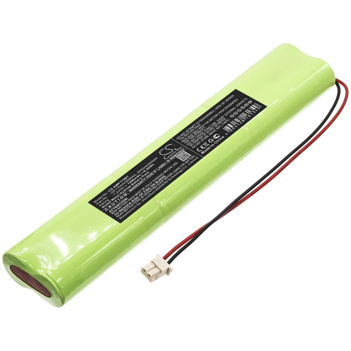  Cameron Sino 1500mAh 7.20V Nickel-Zinc Battery GP170AAH6SMXZ GP60AAS6SMX — product photo