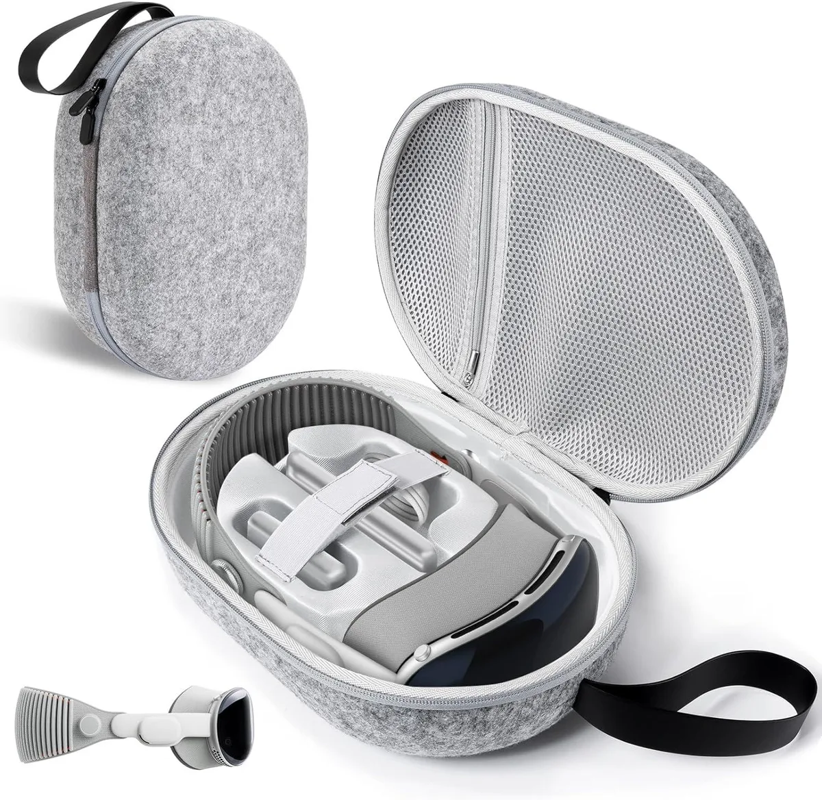 BONAEVER BONAEVER Hard Carrying Case Gray for Quest 2/3/Vision Pro Elite — product photo