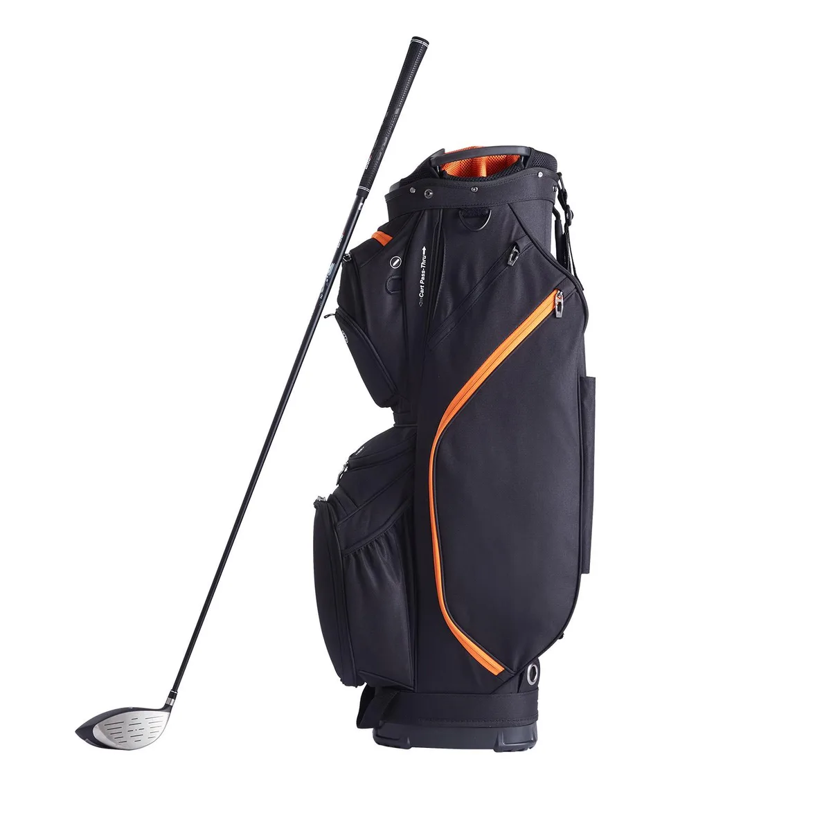VEVOR VEVOR LS-95217 Golf Cart Bag 14-Way Divider 13 Pockets 600D Polyester Black Orange — product photo