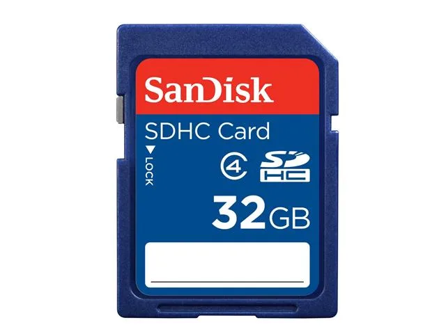 SanDisk SanDisk SDSDB-032G 32GB SDHC Class 4 memory card — product photo