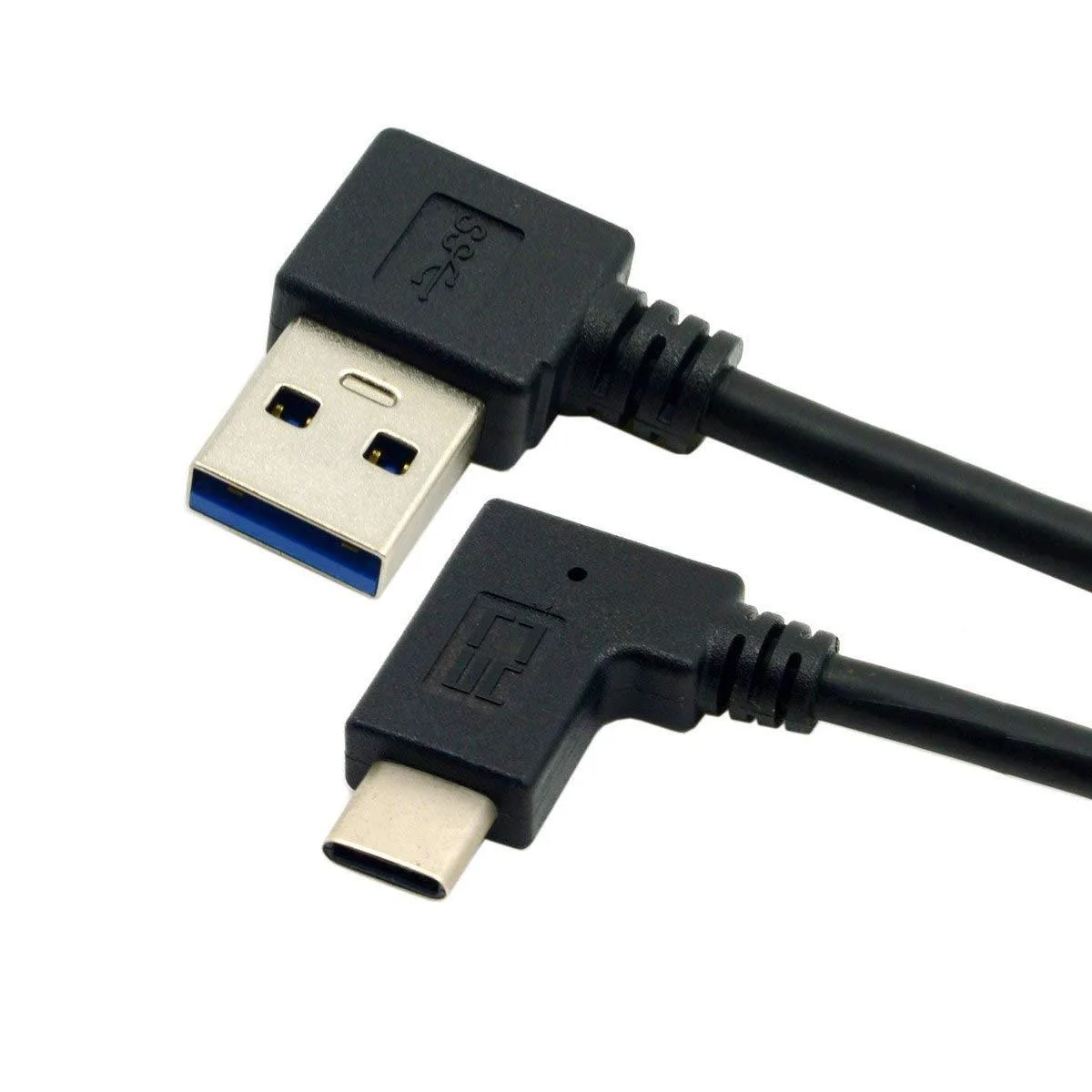 LORDWORLD LORDWORLD USB 3.1 Type-C Right to Left Angled Cable 30cm — product photo