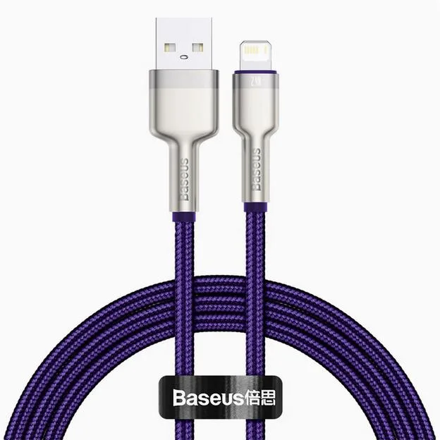 BASEUS BASEUS Cafule USB to Lightning Cable 2.4A 2m Purple — product photo