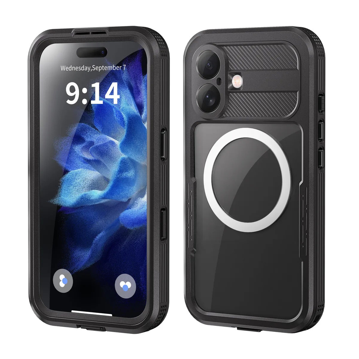 BONAEVER BONAEVER iPhone 16 Waterproof Case IP68 Black MagSafe — product photo