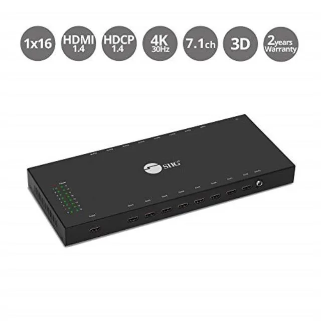 SIIG, Inc SIIG, Inc 1x16 HDMI Splitter 4K @30Hz CE-H24Q11-S1 — product photo
