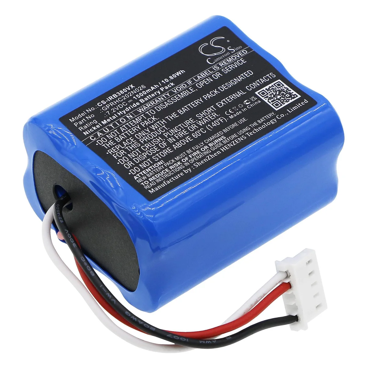Estry Estry 1500 mAh 7.2 V Ni-MH battery for Braava 300 380 381 2000 5200B — product photo